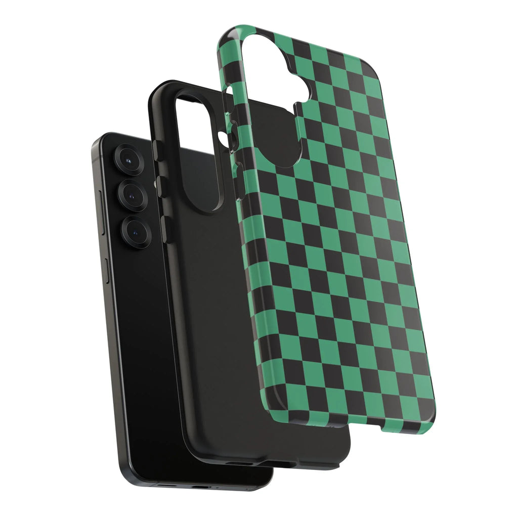 Checkered Kimono Tough Phone Case (Apple & Android) - Pink Sweetheart