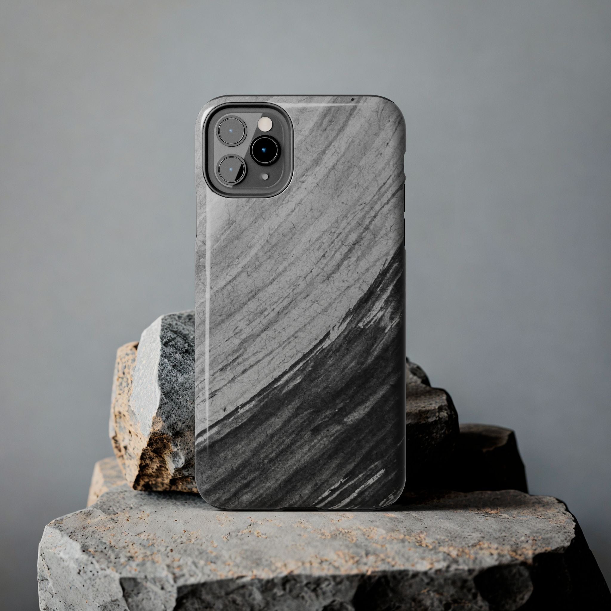 Black & Gray Phone Case (Apple & Android)