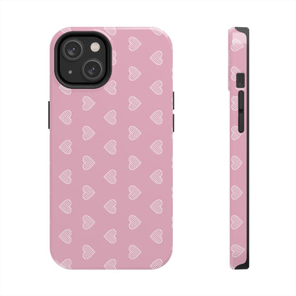 Infinite Pink Hearts Phone Case