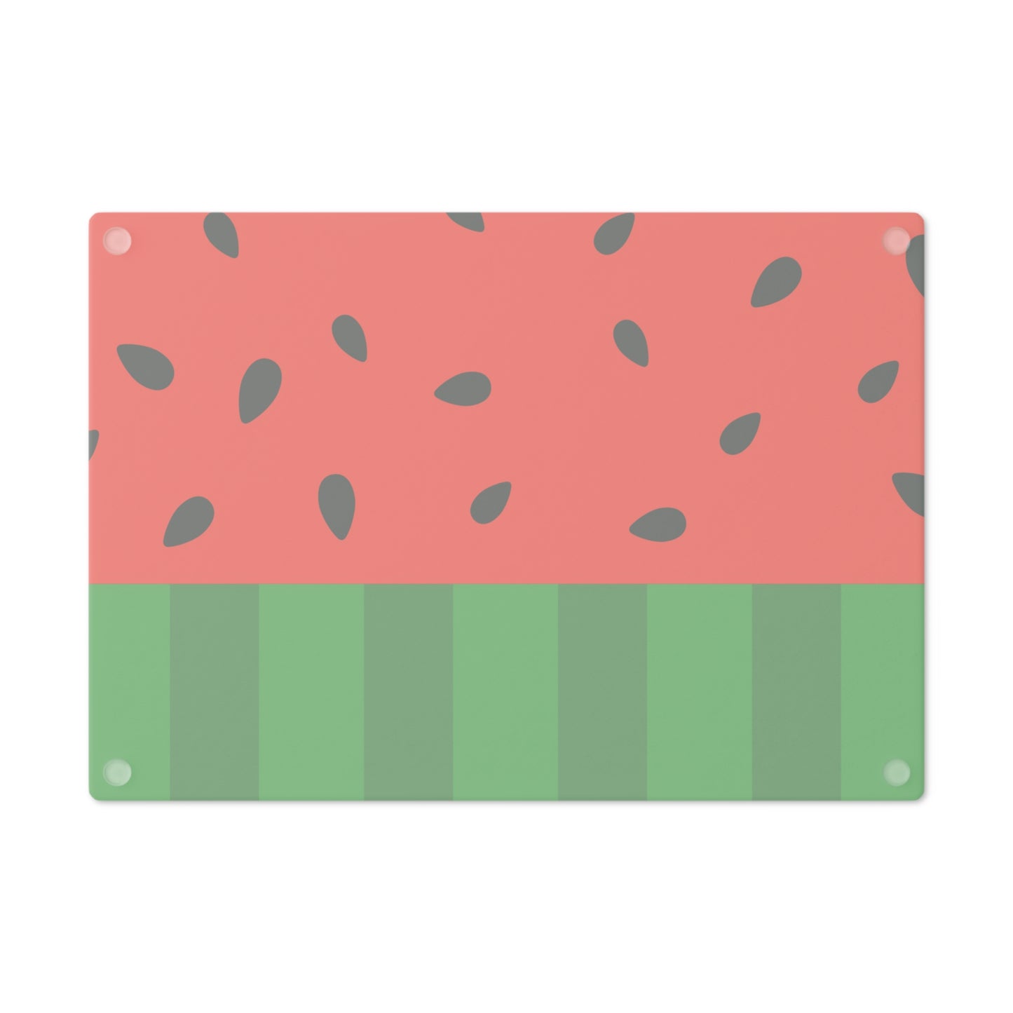 Watermelon Slice Glass Cutting Board