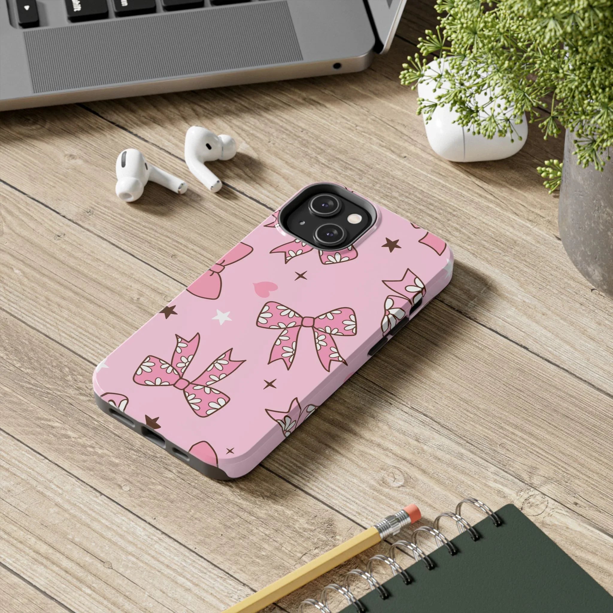 Pretty Pink Bows Phone Case (Apple & Android) - Pink Sweetheart