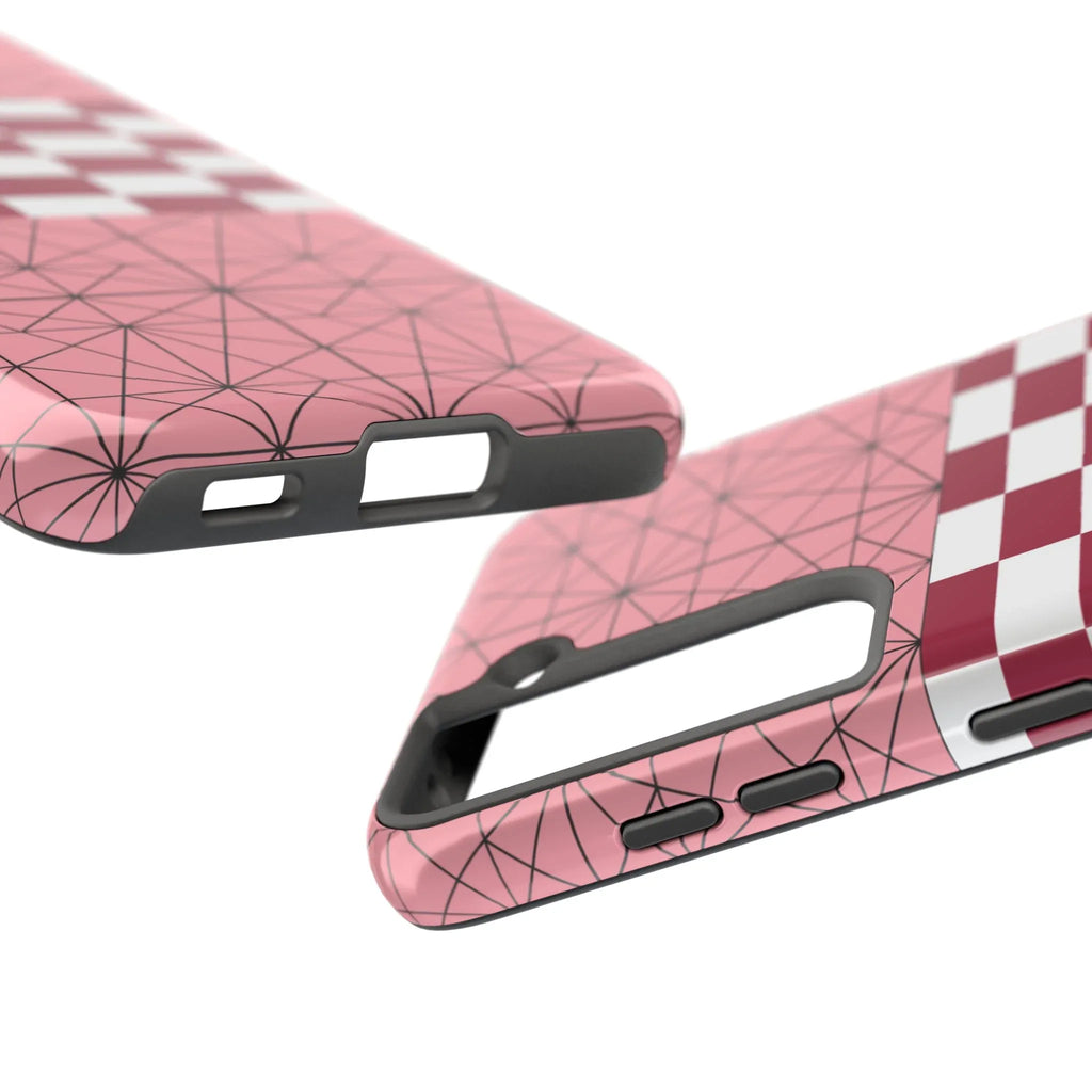 Geometric Kimono Tough Phone Case (Apple & Android) - Pink Sweetheart