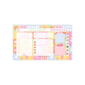 Fun Floral Patchwork Sticky Note Pad - Pink Sweetheart