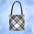 Black Check Tote Bag - Pink Sweetheart
