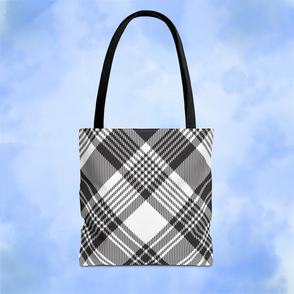 Black Check Tote Bag