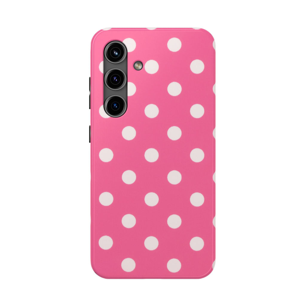 Pink Polka Dot Phone Case (Apple & Android)