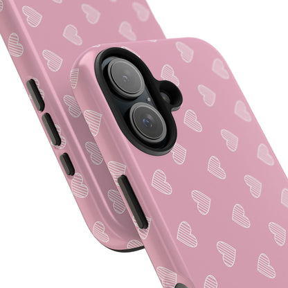 Infinite Pink Hearts Phone Case