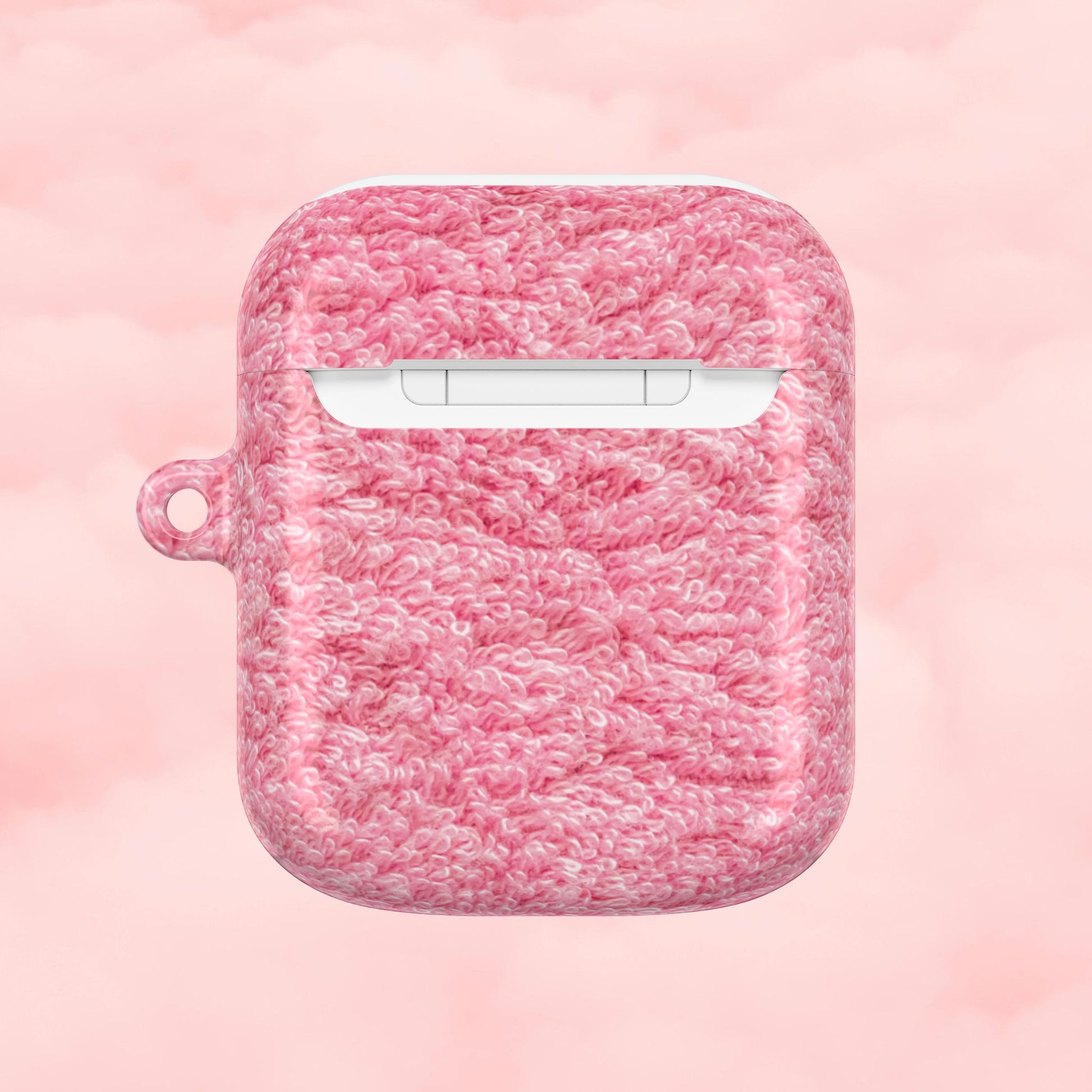 Pink Shag Rug AirPod Case