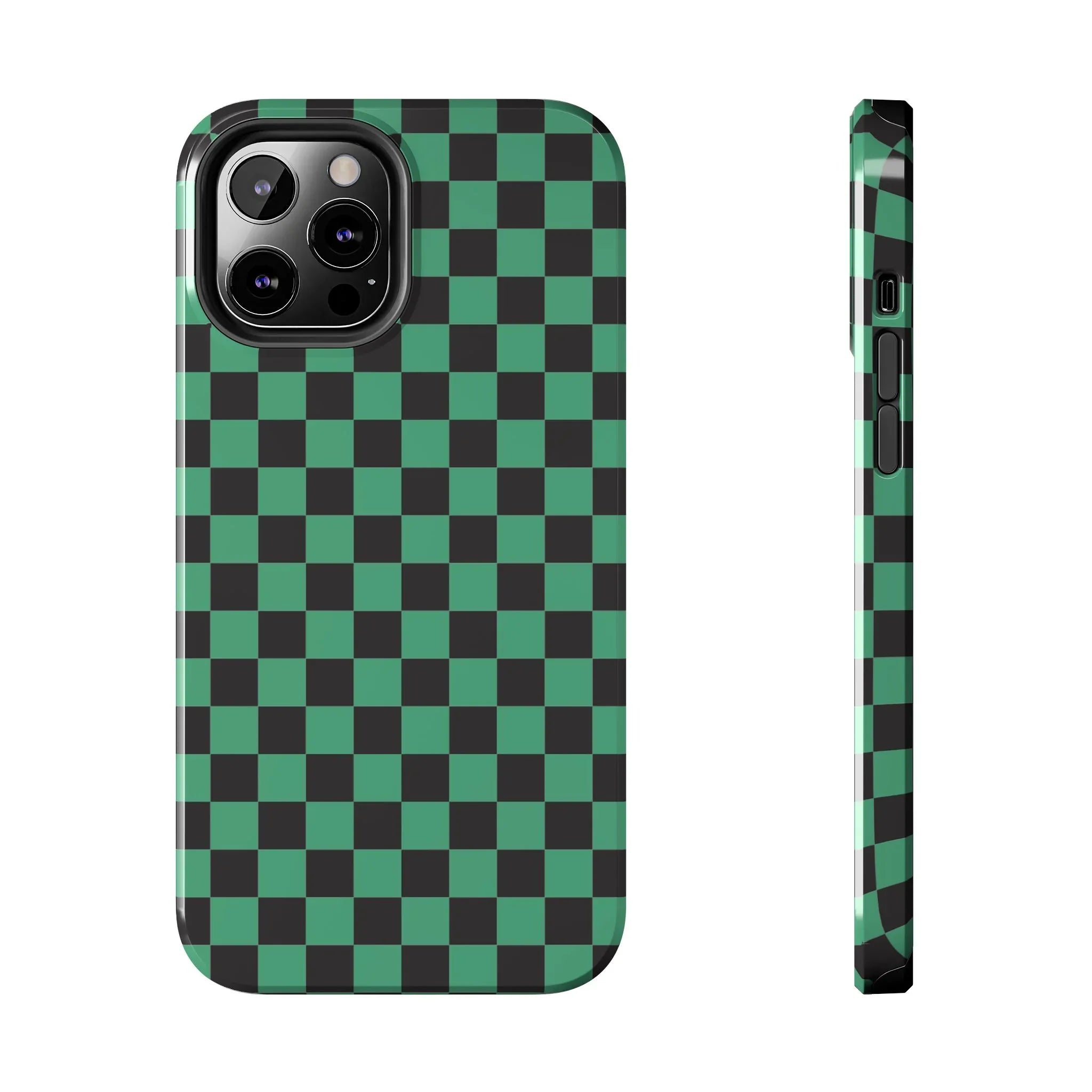 Checkered Kimono Tough Phone Case (Apple & Android) - Pink Sweetheart