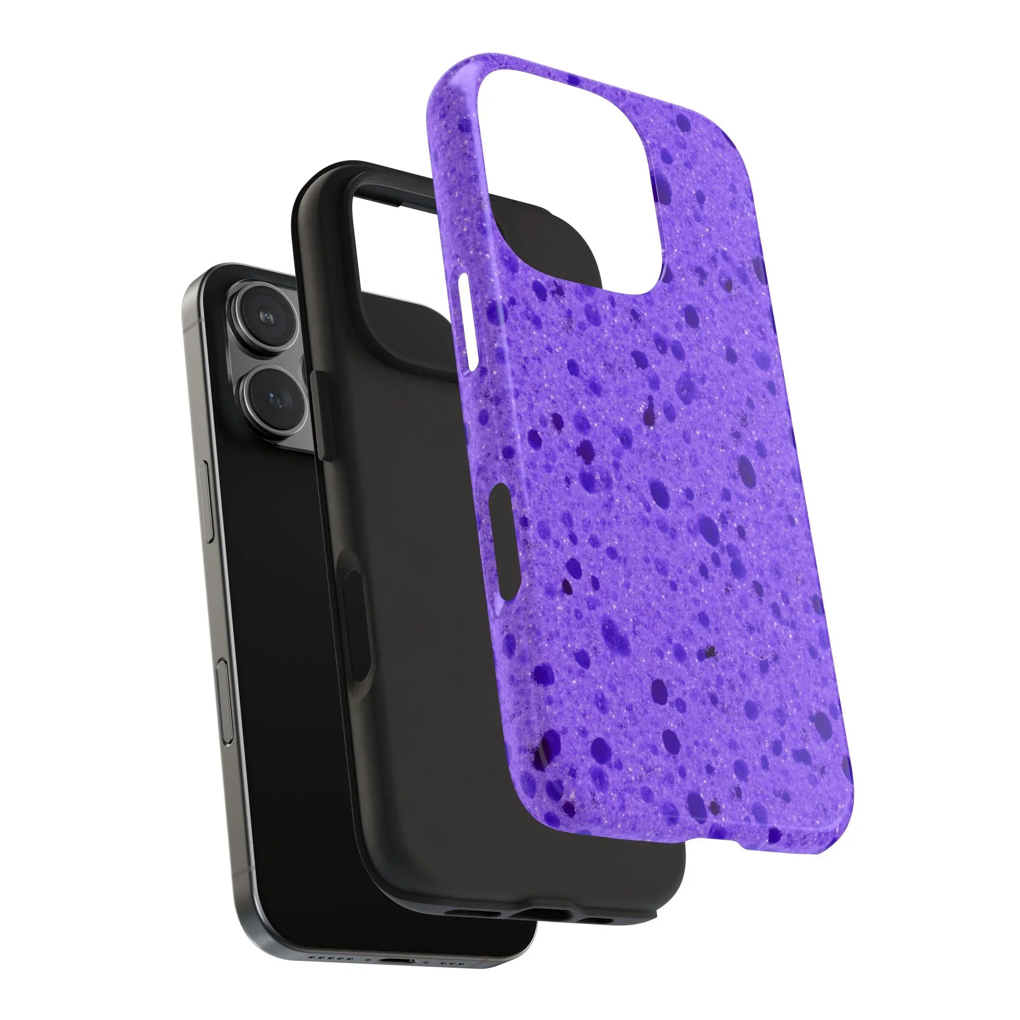 Purple Sponge Phone Case (Apple & Android) - Pink Sweetheart