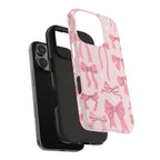 Pink Bow Ribbons Phone Case (Apple & Android) - Pink Sweetheart