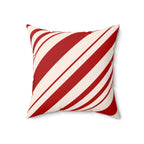 Sweet Peppermint Square Pillow