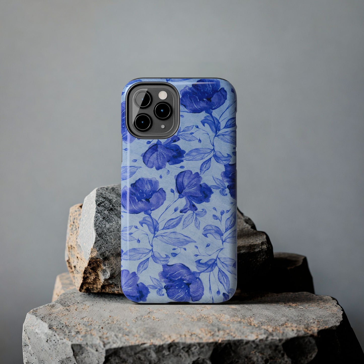 Blue Floral Pattern Phone Case