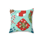 Christmas Holiday Square Pillow