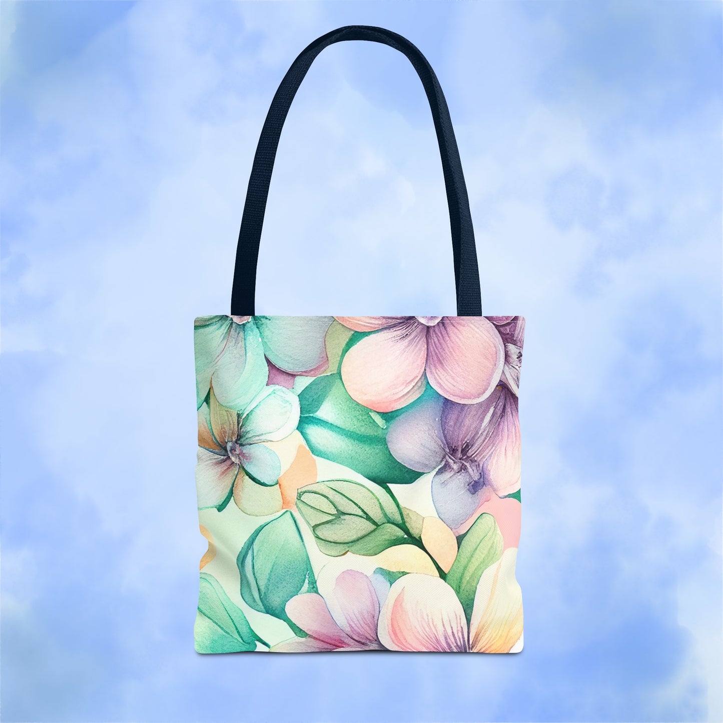 Lush Pastel Florals Tote Bag