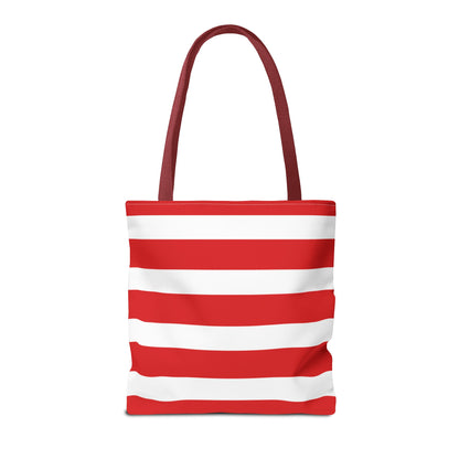 Red & White Peppermint Tote Bag