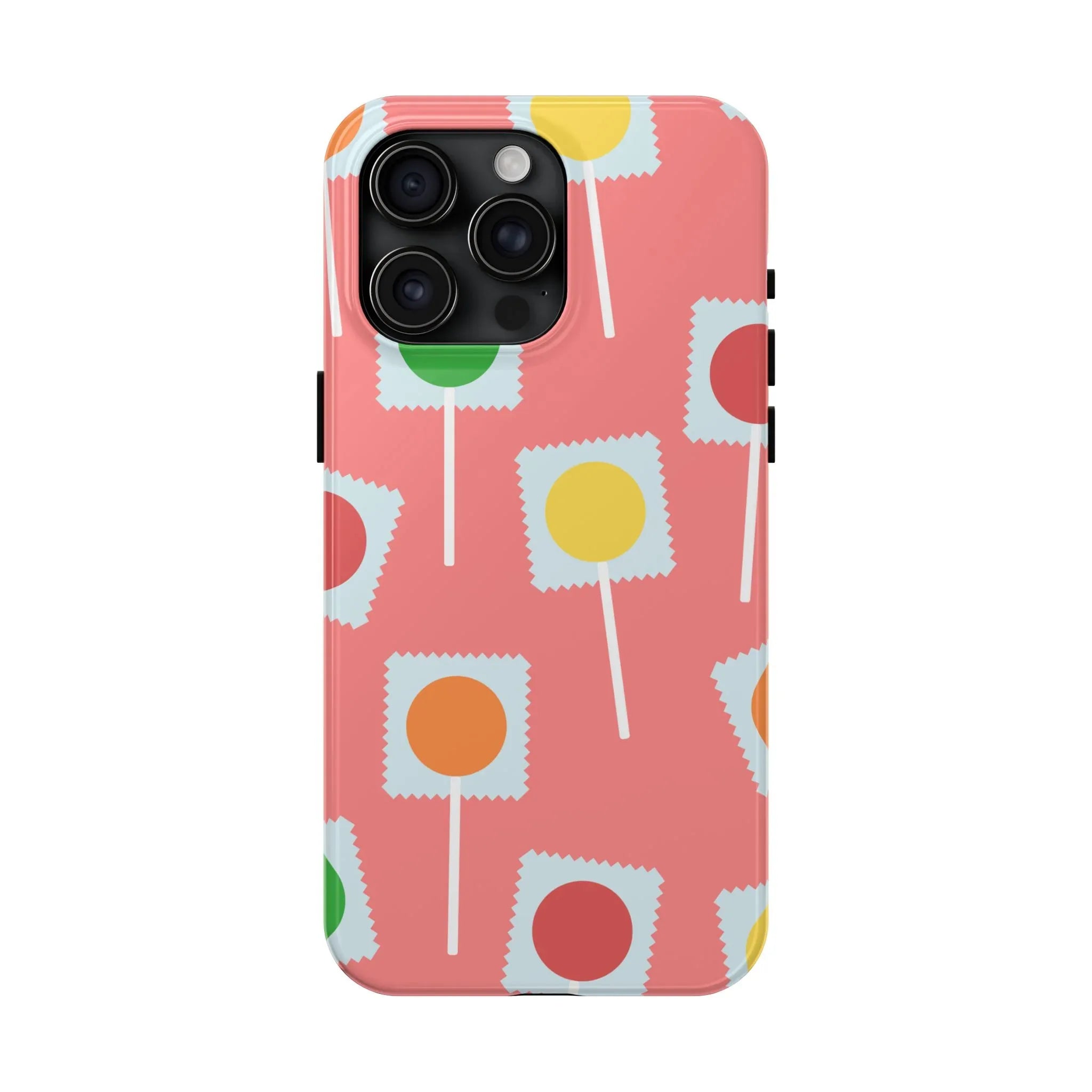 Lollipop Candy Phone Case (Apple & Android) - Pink Sweetheart