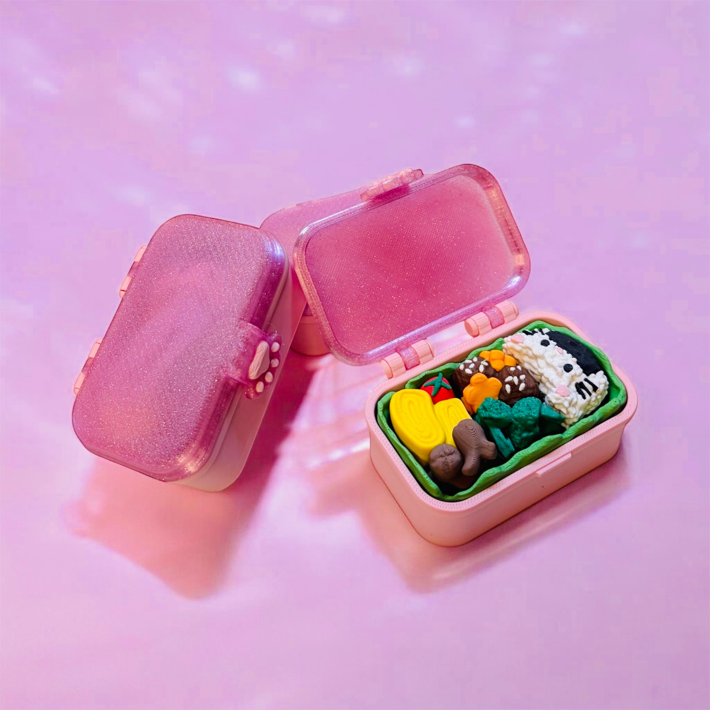 Pink Bento Lunch Box Clicker Fidget