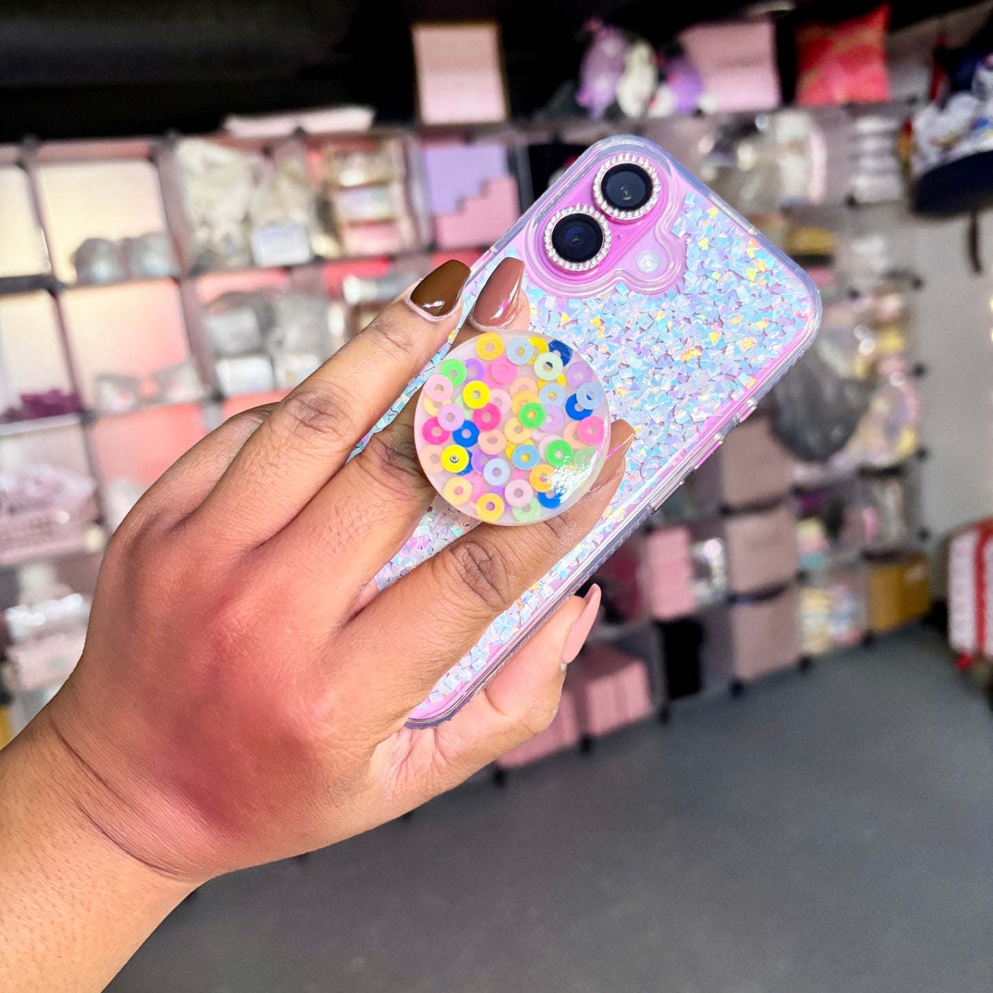 Fruity Rainbow Rings Phone Grip