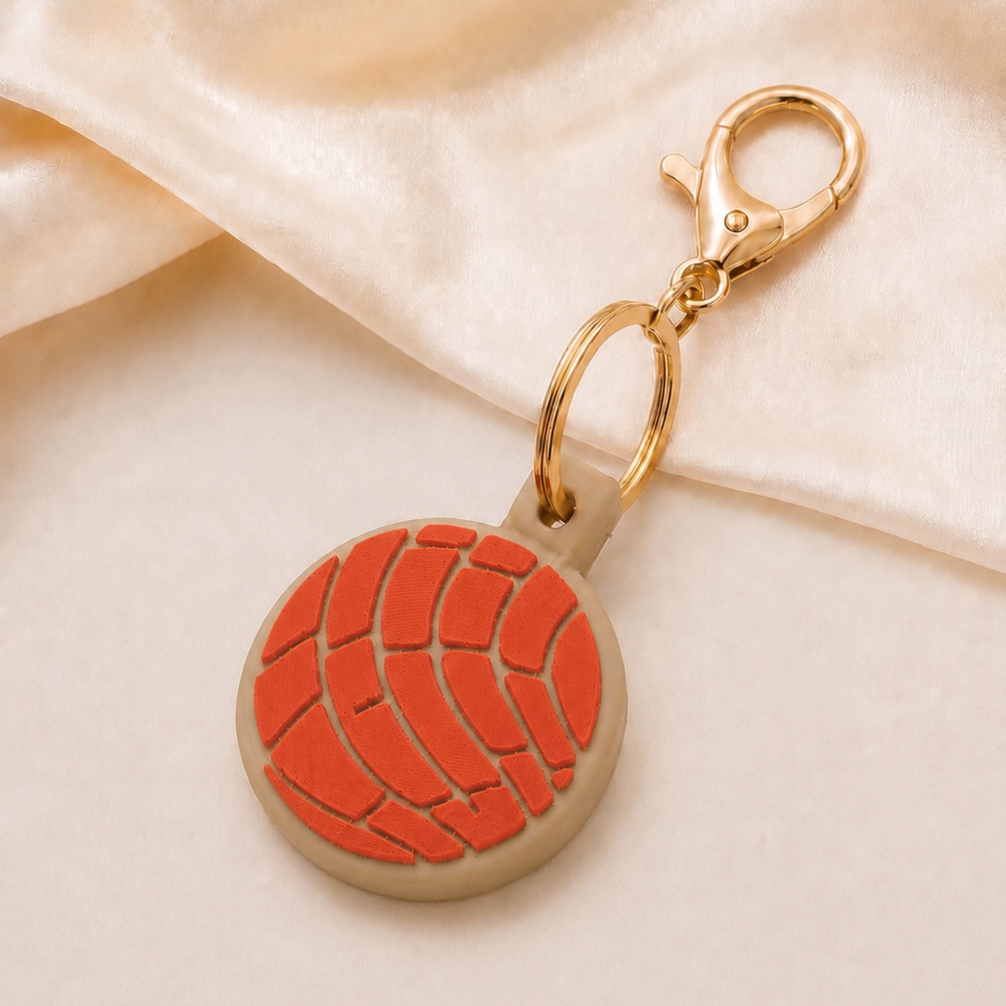 Concha Pan Dulce AirTag Keychain