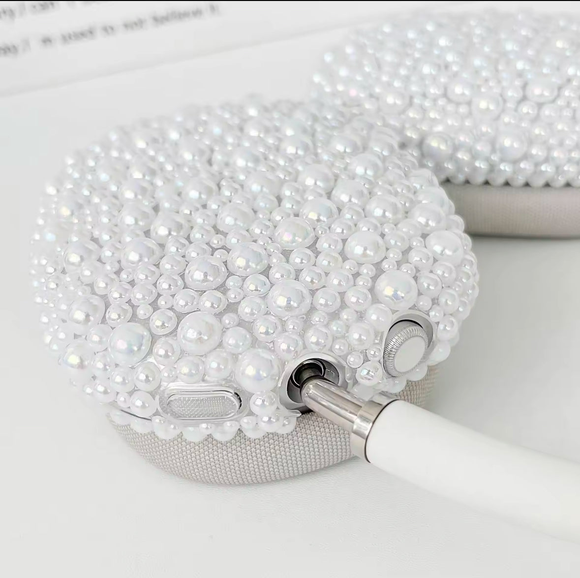 White Pearl AirPods Max Headphone Case Covers