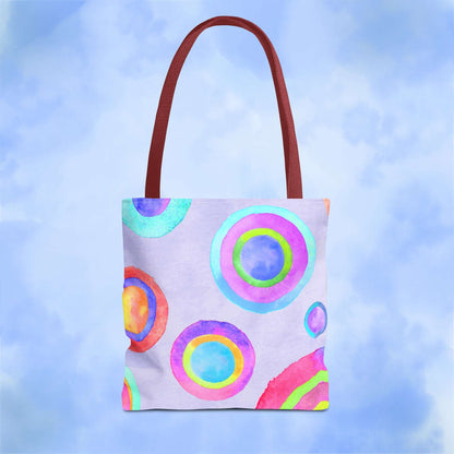 Abstract Painted Circles Tote Bag