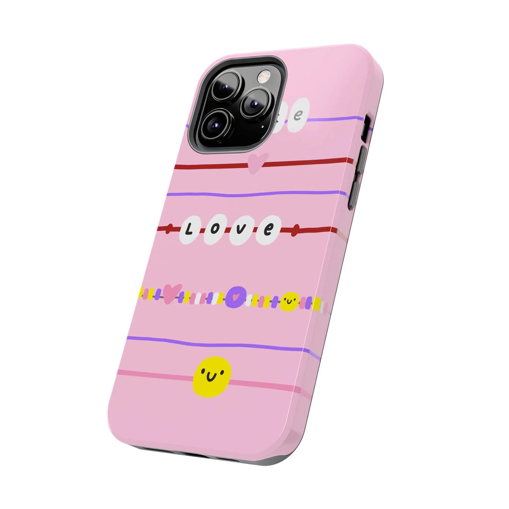 Bestie Bracelets Phone Case (Apple & Android) - Pink Sweetheart