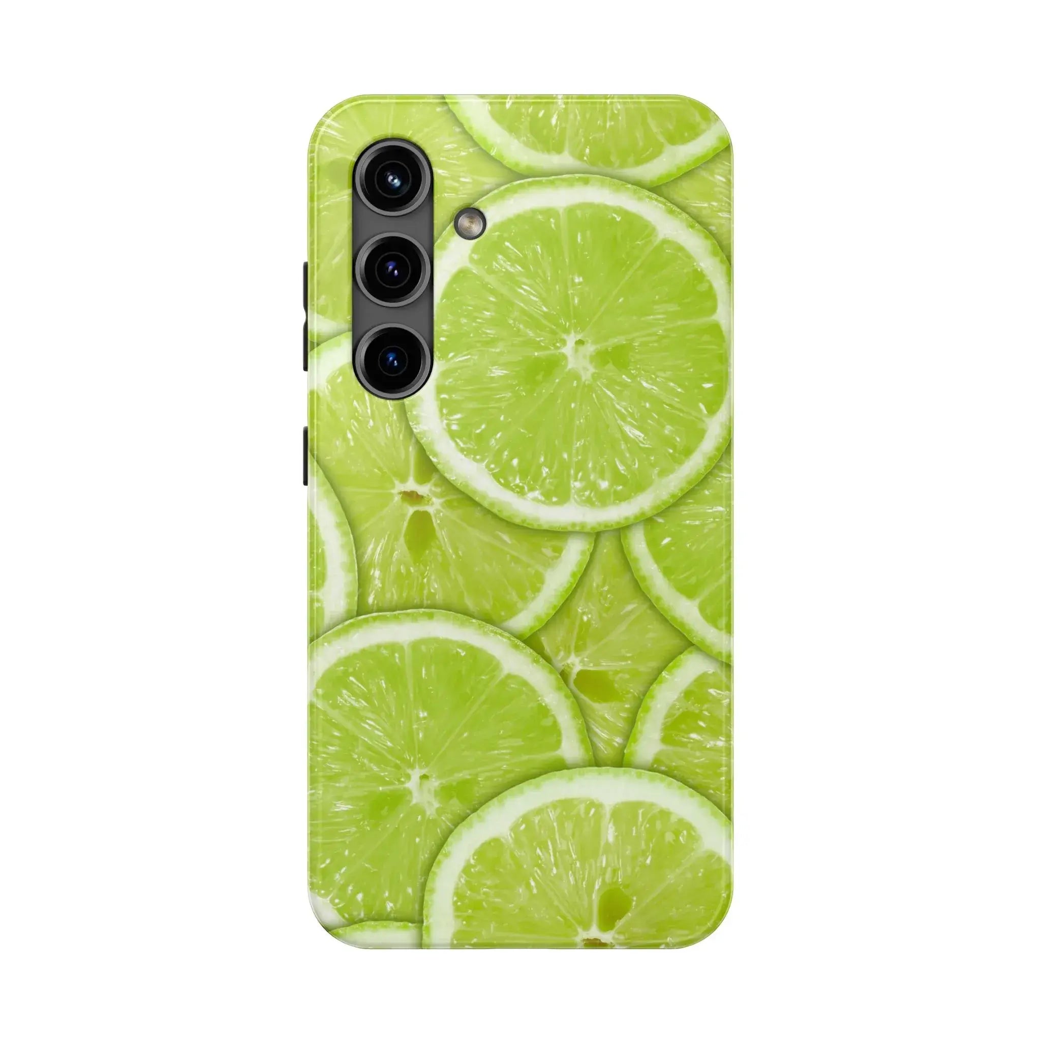 Green Citrus Lime Phone Case (Apple & Android) - Pink Sweetheart
