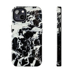Black & White Shattered Phone Case (Apple & Android) - Pink Sweetheart