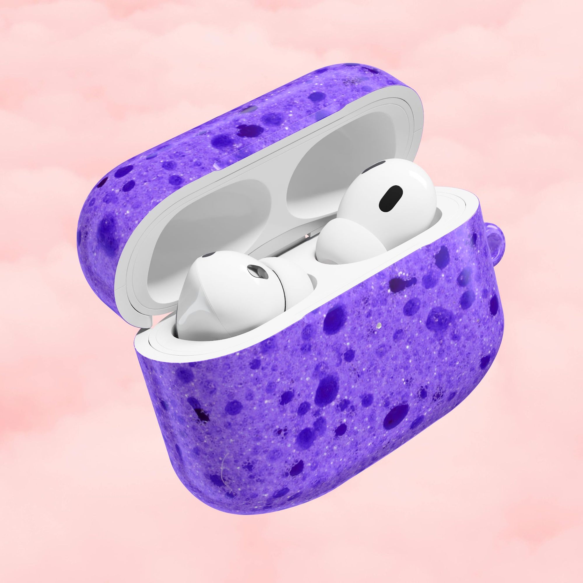 Purple Sponge AirPod Case
