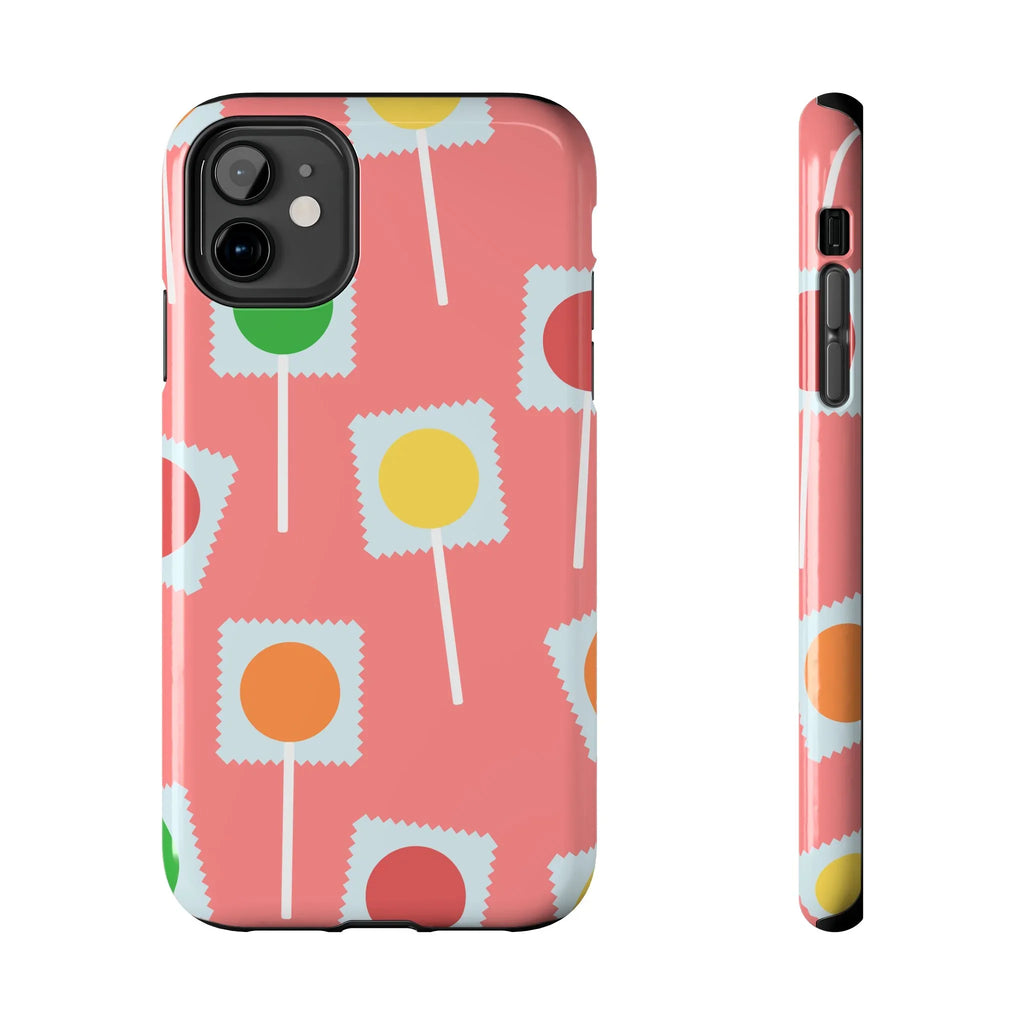Lollipop Candy Phone Case (Apple & Android) - Pink Sweetheart