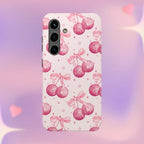 Disco Cherries Phone Case (Apple & Android) - Pink Sweetheart