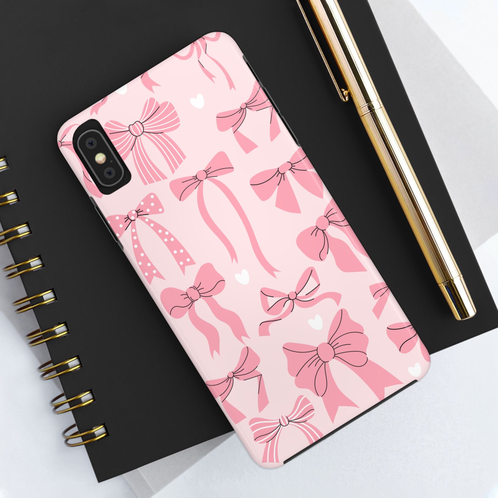 Pink Bow Ribbons Phone Case (Apple & Android)