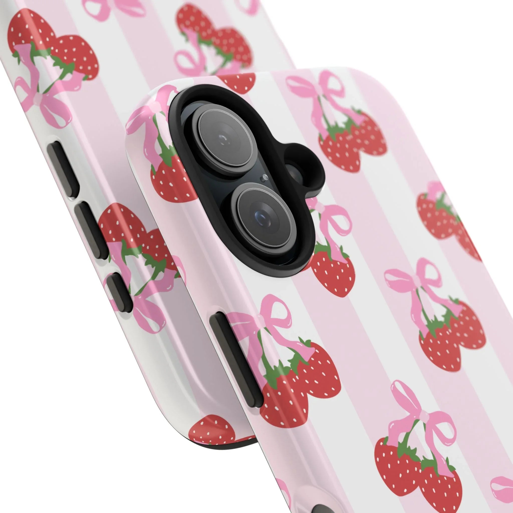 Strawberry Cherries Phone Case (Apple & Android) - Pink Sweetheart
