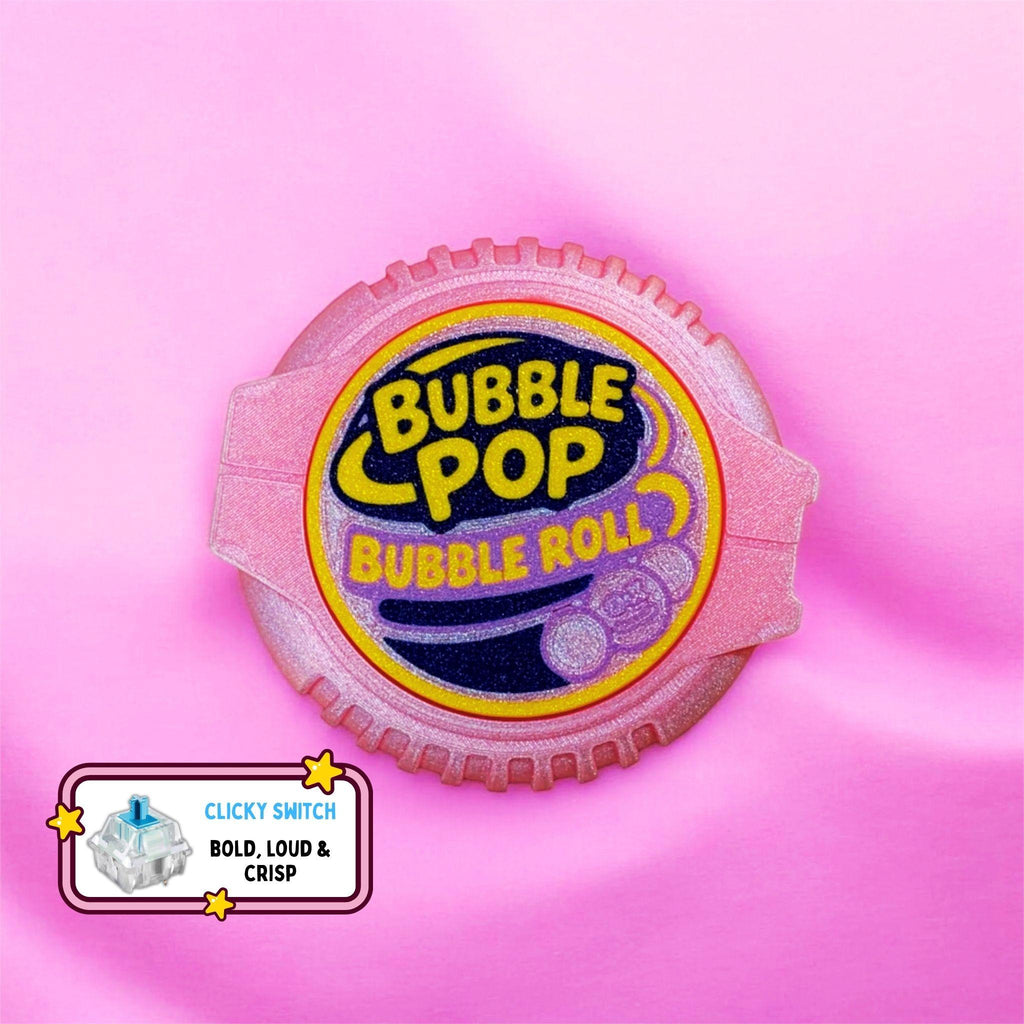 90s Bubblegum Clicker Fidget - Clicky Blue