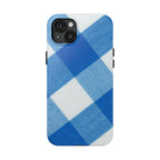 Classic Blue Gingham Phone Case (Apple & Android) - Pink Sweetheart