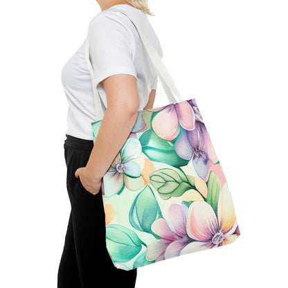 Lush Pastel Florals Tote Bag