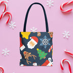 Jolly Christmas Pattern Tote Bag