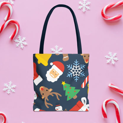 Jolly Christmas Pattern Tote Bag