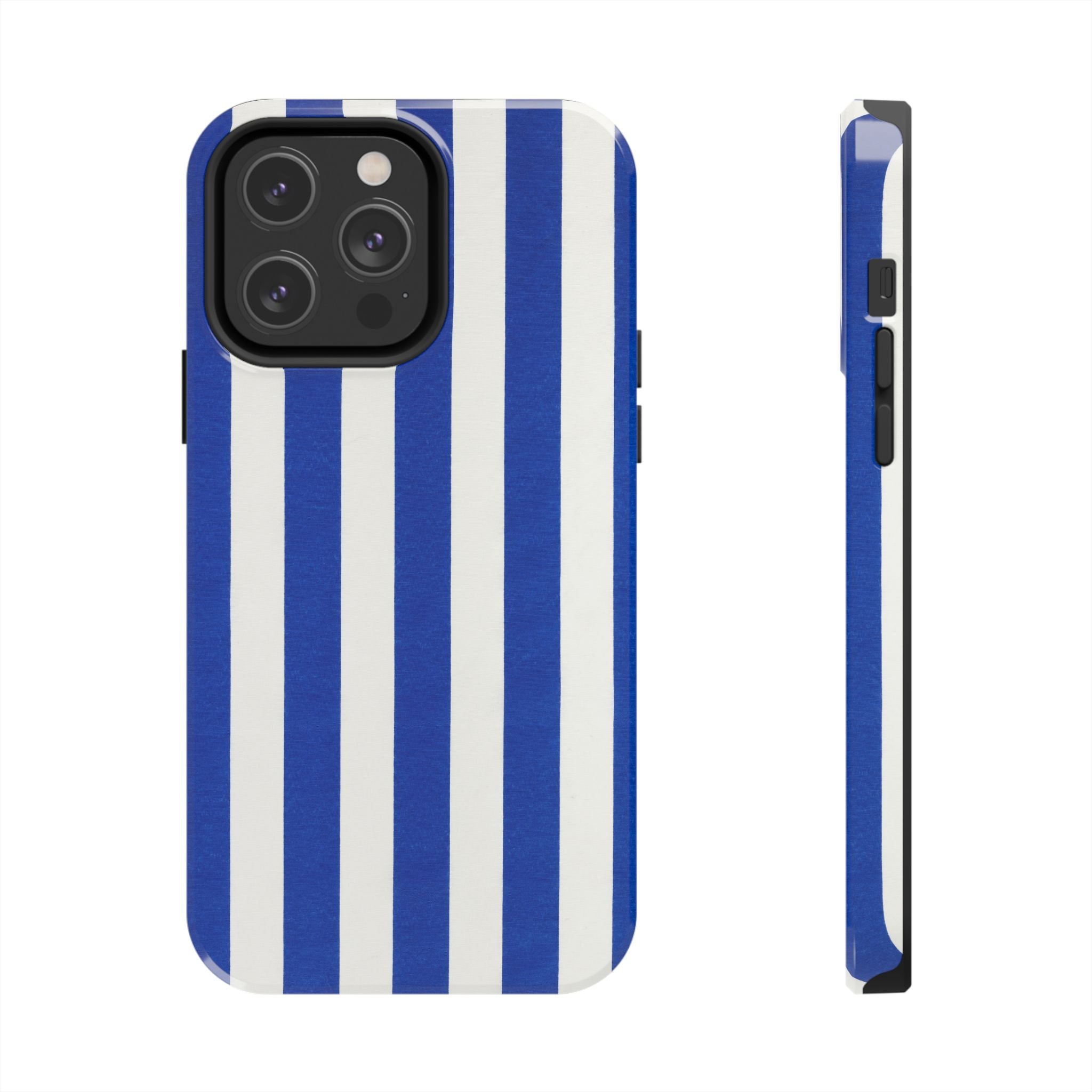 Blue & White Stripes Phone Case (Apple & Android)