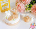 Cute Bunny Vanilla Pancake Mini Dessert Candle - Pink Sweetheart