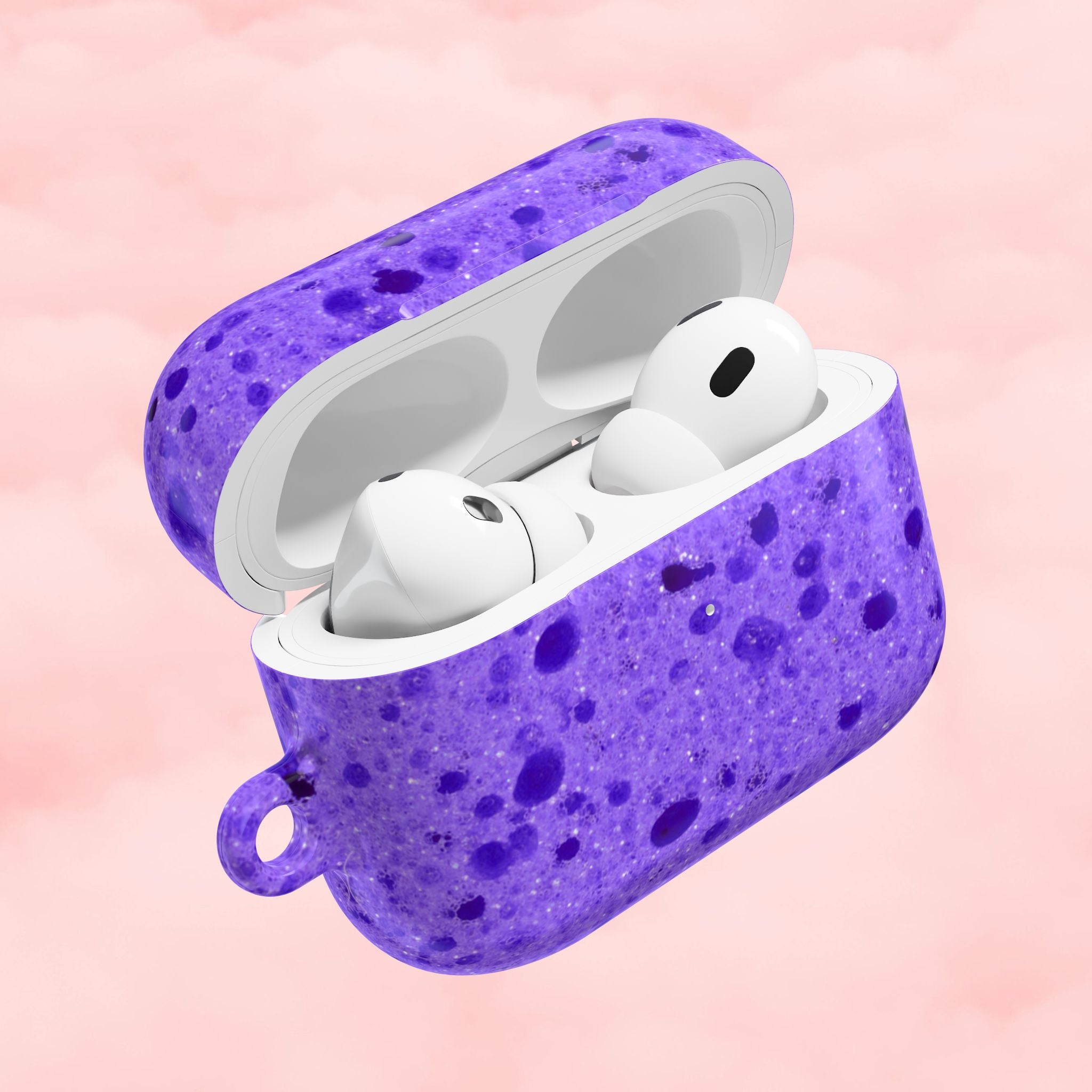 Purple Sponge AirPod Case