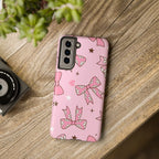 Pretty Pink Bows Phone Case (Apple & Android) - Pink Sweetheart