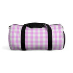Pink Gingham Duffel Bag