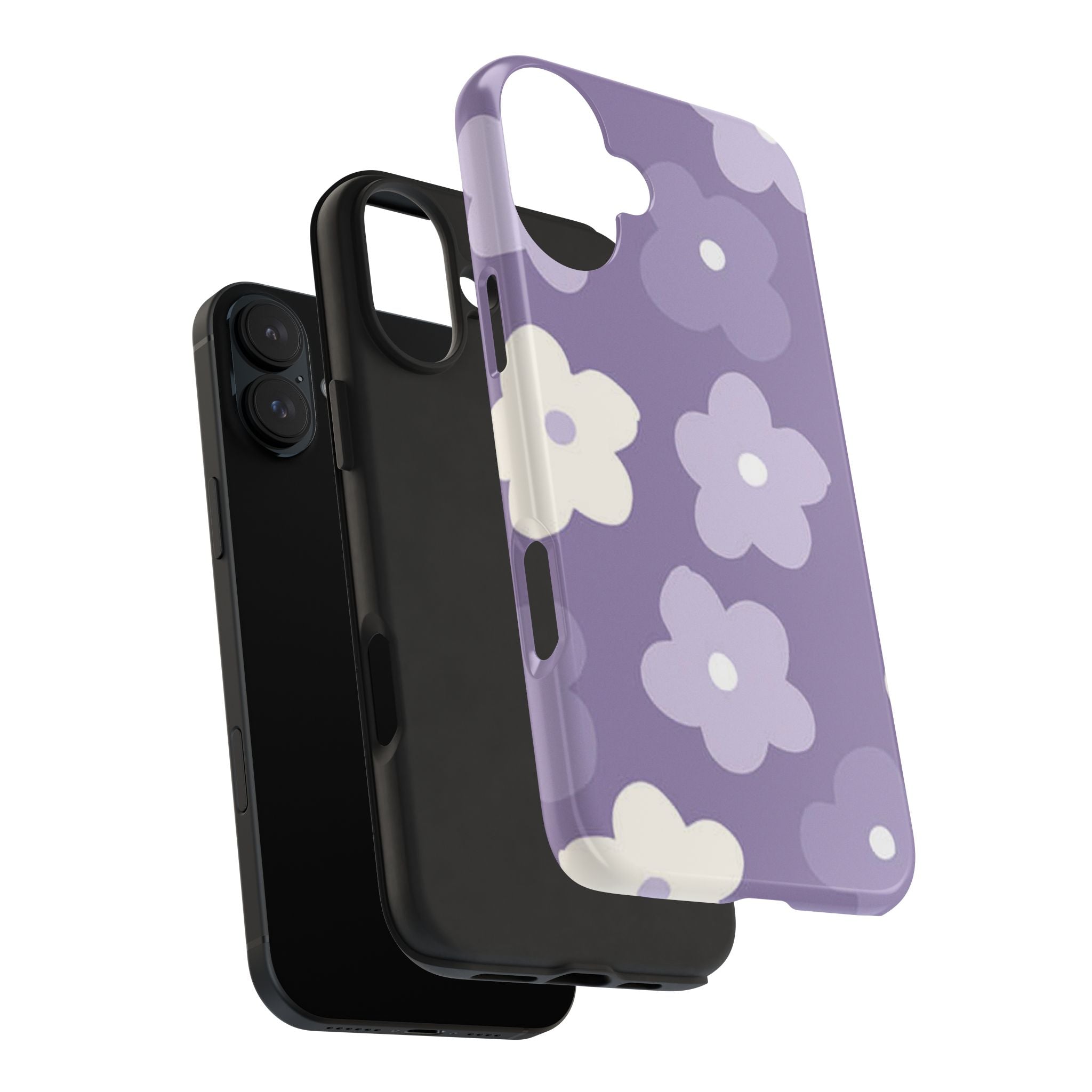 Pastel Purple Flowers Phone Case (Apple & Android)