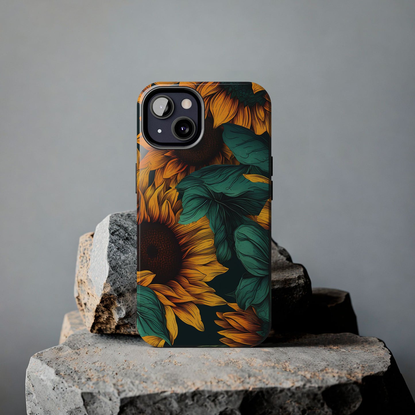 Dark Sunflower Phone Case