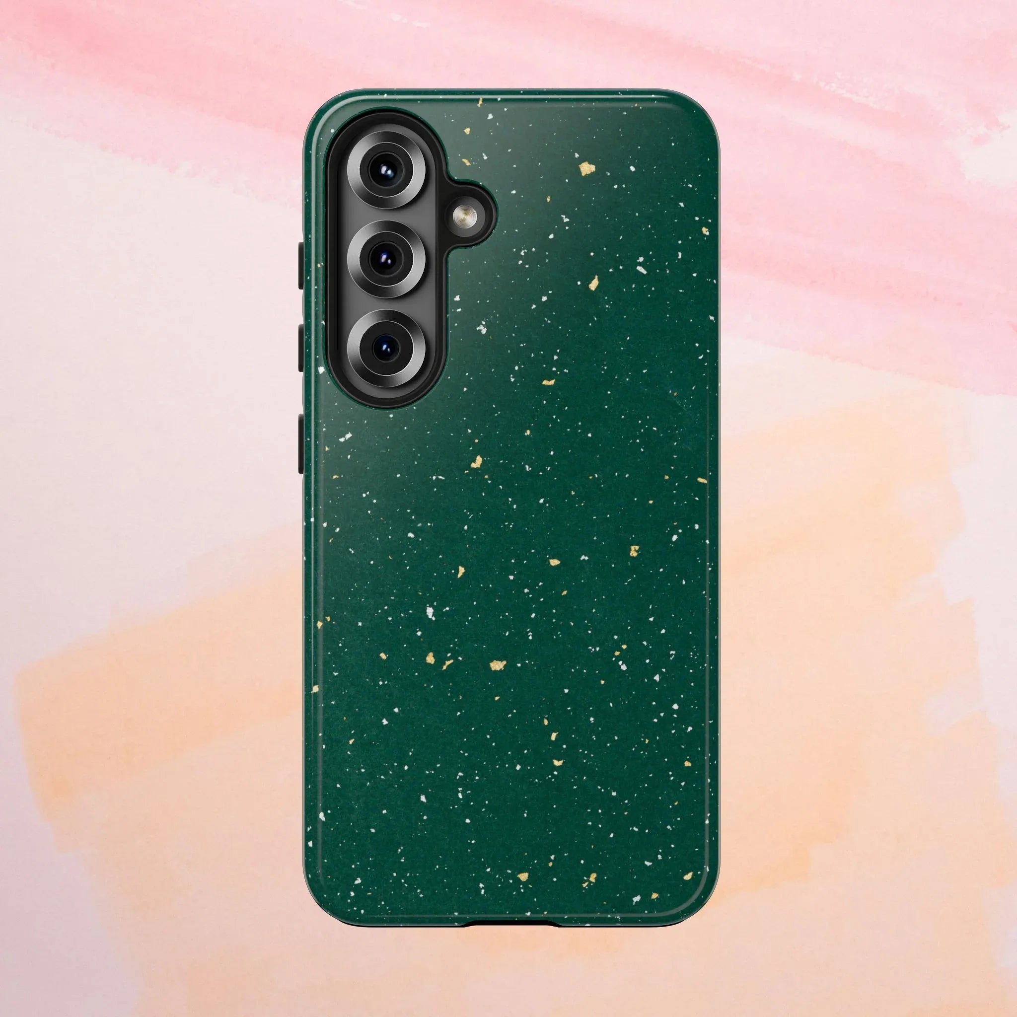 Emerald Gold Flecked Phone Case (Apple & Android) - Pink Sweetheart