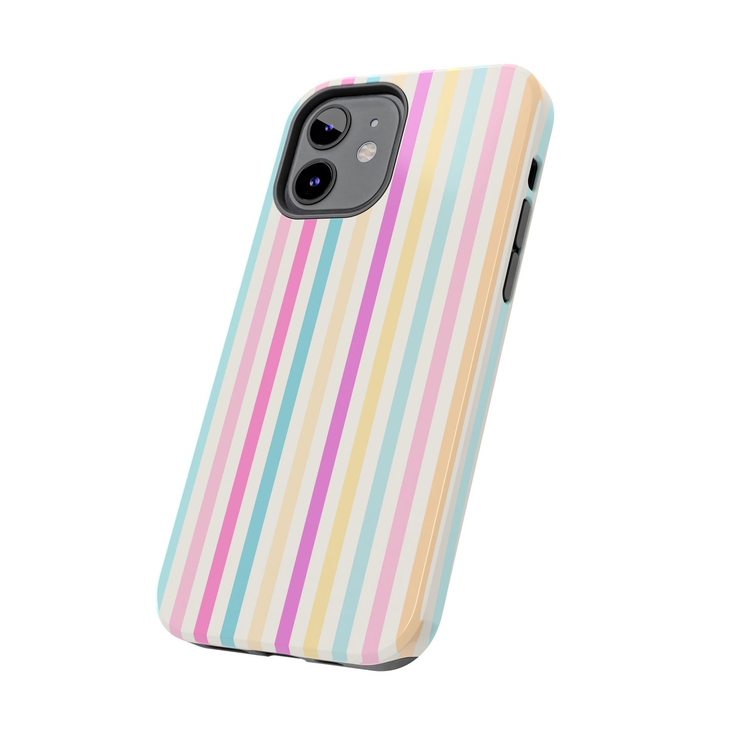 Pastel Candy Stripes Phone Cases