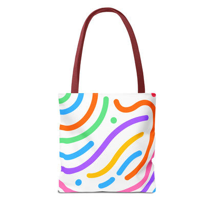 Colorful Doodle Swirl Tote Bag