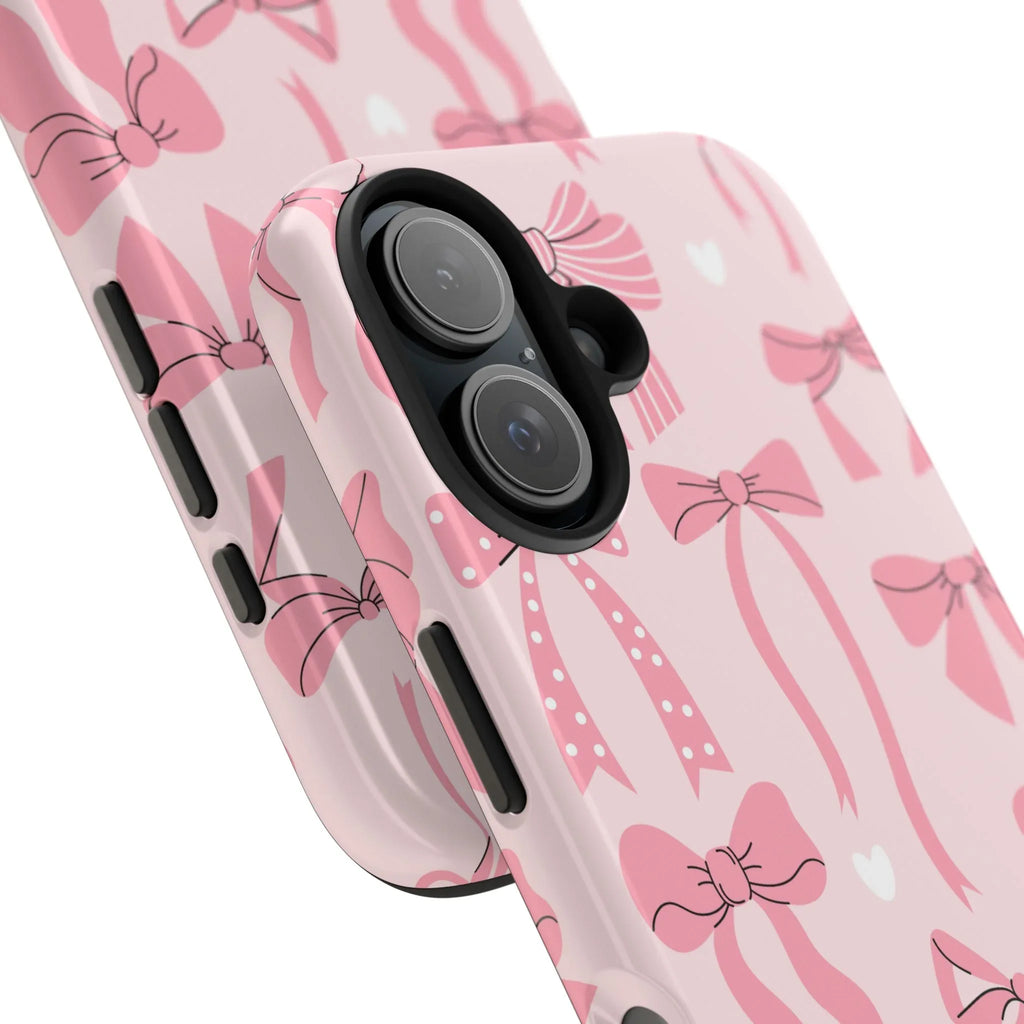 Pink Bow Ribbons Phone Case (Apple & Android) - Pink Sweetheart